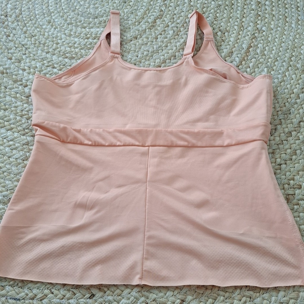 Ruby Ribbon Reina Camisole 1812 Women 42 Peach Orange Shaping Cami Tank Apricot - Picture 7 of 10